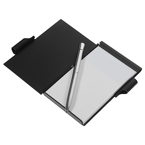 Artibetter Metallkartenbox Notebook für Mini-Notizblöcke Mini -Buch winziger Notizblock Notizbuch dünn Fall kleiner Taschennotizblock Metall -Notepad Aluminiumlegierung Black von Artibetter