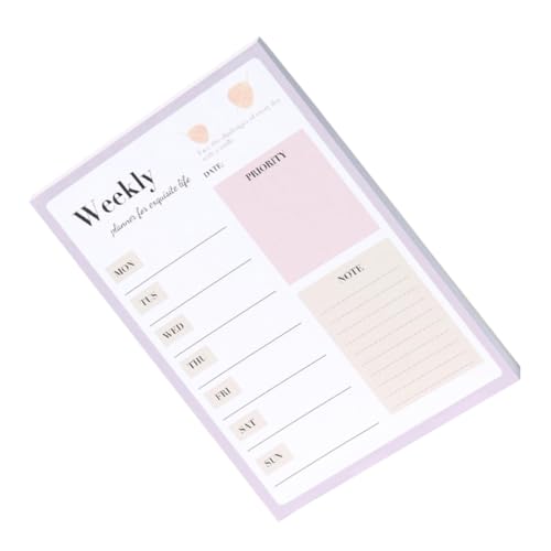 Artibetter Multi Funktionaler Wochenplaner Notizblock Bürobedarf Memo Pad für Tägliche Planung und To Do Listen Geeignet für Büro und Haushalt Artibetter Multi Funktionaler Wochenplaner Notizblock Bürobedarf Memo Pad für Tägliche Planung und To Do Listen Geeignet für Büro und Haushalt von Artibetter