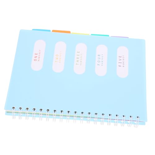 Artibetter Multifunktions-Planer-Organizer Notizbücher notizbuch spiralblock Schule Monatsplaner tragbare Planerbücher Haushaltsplaner Organizer Schreibbuch Eisen Sky-blue von Artibetter