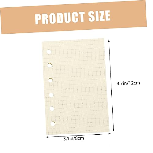 Artibetter Nachfüllpapier Teiliges Blattpapier für Ringbuch für Notizbuch und Tagebuch mit Liniertem Blanko und Punktiertem Design Kraftpapier von Artibetter