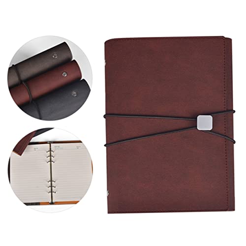 Artibetter Notizbuch mit Band Kreatives PU Leder Tagebuch Fach Ringbuch Notepad mit Stifthalter und Fach für Münzen für Büro und Unterwegs Dunkelrot Artibetter Notizbuch mit Band Kreatives PU Leder Tagebuch Fach Ringbuch Notepad mit Stifthalter und Fach für Münzen für Büro und Unterwegs Dunkelrot von Artibetter