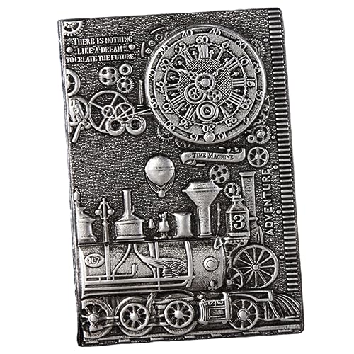 Artibetter PU Notizbuch mit Vintage Prägung Tagebuch aus PU und Schlichtes Schreibnotizbuch für Büro und Reisen Silber Artibetter PU Notizbuch mit Vintage Prägung Tagebuch aus PU und Schlichtes Schreibnotizbuch für Büro und Reisen Silber von Artibetter