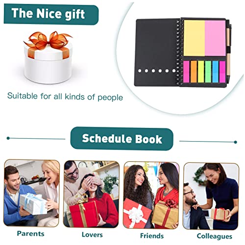 Artibetter PU Spiralnotizbuch mit Haftnotizen und Stift Kreatives Praktisches Planungsbuch für Büro Schule Reise Vielseitiges Tagebuch Notizblock Memo Pad für Schüler Lehrer Berufstätige Artibetter PU Spiralnotizbuch mit Haftnotizen und Stift Kreatives Praktisches Planungsbuch für Büro Schule Reise Vielseitiges Tagebuch Notizblock Memo Pad für Schüler Lehrer Berufstätige von Artibetter