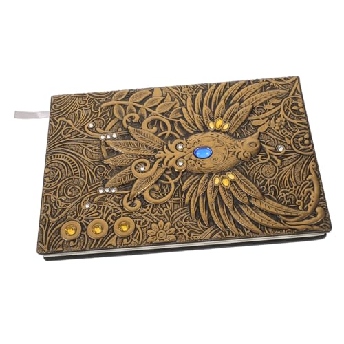 Artibetter Retro Relief Notozed Notizbuch Tagebuch Notizblock Memoboard Vintage-pu-buch Geprägtes Pu-skizzenbuch Notizbücher Retro-pu-skizzenbuch Schreibbuch Notizpolster Pu Book Cover Papier von Artibetter