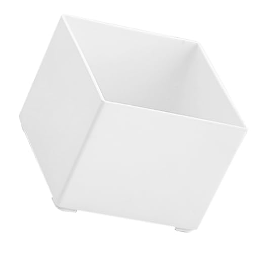 Artibetter Scrapbook Storage Box Halter für Schreibtisch Büro Papier Schreibwaren Gold Notizblockhalter Schreibtisch Notizblockbehälter Aktenkoffer Organizer Rack Zettelhalter Plastik Weiß von Artibetter