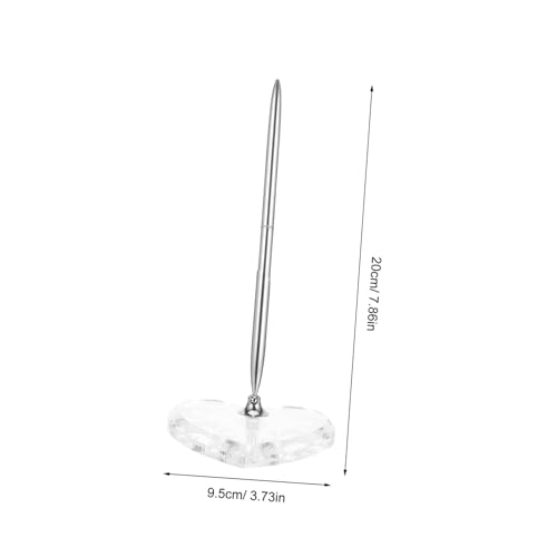 Artibetter Silberner Kugelschreiber mit Herz-acrylständer Eleganter Signierstift für Hochzeit Verlobung Jubiläum Gästebuch Zeremonie Langlebiger Erinnerungsstift für Empfang und Feier Artibetter Silberner Kugelschreiber mit Herz-acrylständer Eleganter Signierstift für Hochzeit Verlobung Jubiläum Gästebuch Zeremonie Langlebiger Erinnerungsstift für Empfang und Feier von Artibetter