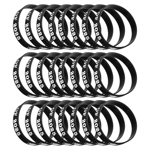 Artibetter Silikonarmband Zum Abschluss Der Klasse 2025: Abschlussarmbänder Für Partygeschenke 2025 Für Schüler Und Lehrer Stück (Stil 3) von Artibetter