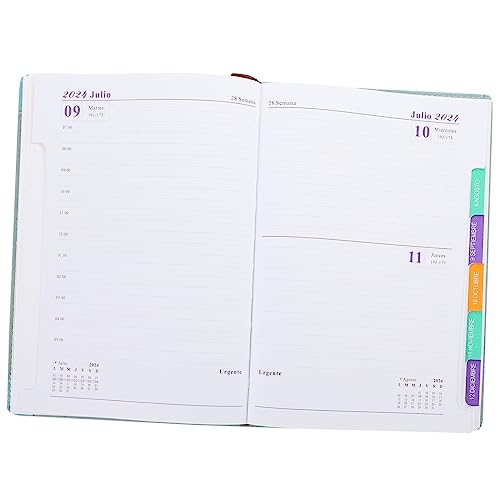 ARTIBETTER Spanischer Notizblock Arbeitsheft Studenten Notizblock Planen Sie Notizbücher Notizbuch Zum Notieren Terminkalender 2024 Planungsbuch Planer Tragbares Notizbuch Himmelblau Papier von Artibetter