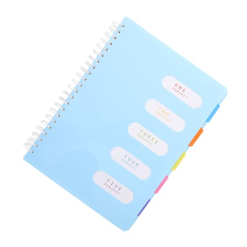 Artibetter Spiralblock Notizbuch Für Notizbücher Regiert Notizbilder Spiral- Gepunktet Arbeitsheft Farbig Gefüttert Liste Spiralen Notebook-büro Schulbedarf Sky-blue Kleber von Artibetter