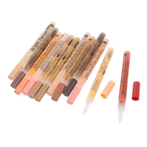 Artibetter Teiliges Acryl Marker Hauttöne Feinspitz Flexible Spitze für Glattes Malen Vielseitig Einsetzbar Stein Holz für Erwachsene Künstler DIY Kunstprojekte Artibetter Teiliges Acryl Marker Hauttöne Feinspitz Flexible Spitze für Glattes Malen Vielseitig Einsetzbar Stein Holz für Erwachsene Künstler DIY Kunstprojekte von Artibetter