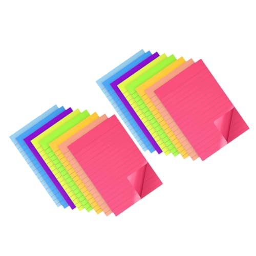 Artibetter Teiliges Memo Pad Fluoreszierende Abreißbare Haftnotizen mit Markierungen Glattes Schreiben Tragbar Selbstklebend für Schule Büro und Zuhause Praktische Kleine Notizzettel von Artibetter