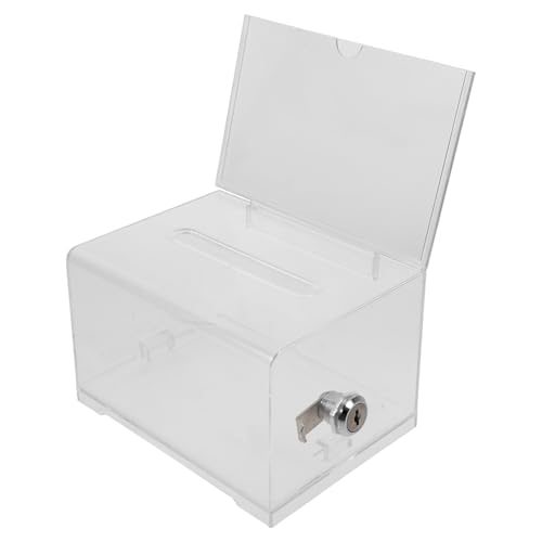 Artibetter Transparente Acryl spendenbox mit Schloss und Schlüssel Abschließbare Wahlurne und Vorschlagsbox Robuste Leichte Spendendose für Abstimmungen Spenden und Meinungsumfragen Artibetter Transparente Acryl spendenbox mit Schloss und Schlüssel Abschließbare Wahlurne und Vorschlagsbox Robuste Leichte Spendendose für Abstimmungen Spenden und Meinungsumfragen von Artibetter
