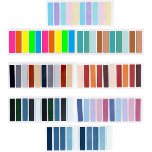 Artibetter Transparente Portable Haftnotizen Praktische Farbige Seitenmarker für Bücher Schule und Büro Leichte Selbstklebende Klebemarker zur Kompakten Seitenkennzeichnung Zufällige Farbe von Artibetter