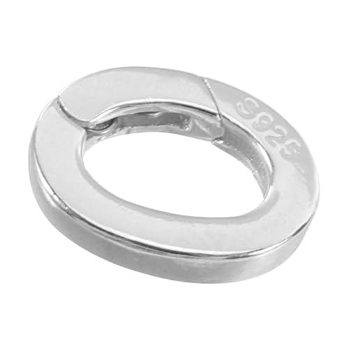 Artibetter Universeller Ovaler Federring Verschluss Für Schmuck Für DIY Halsketten Und Armbänder Zuverlässige Verbindung Für Schmuckherstellung Einfach Zu Handhaben Sicher von Artibetter