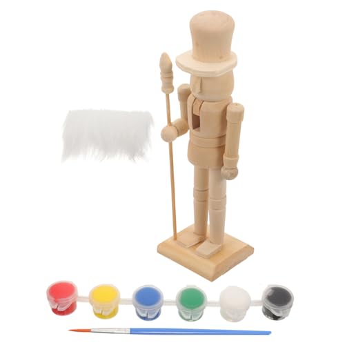 Artibetter Weihnachtliche Diy Holzfiguren Set Unlackierter zum Bemalen Große Kreative Bastelidee für Erwachsene für Weihnachtsdekoration von Artibetter