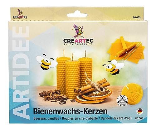 Artidee CREARTEC - Bienenwachs Kerzen Set - perfektes Set zum Herstellen von Bienenwachs Kerzen - für die Kerzenherstellung - Made in Germany Artidee CREARTEC - Bienenwachs Kerzen Set - perfektes Set zum Herstellen von Bienenwachs Kerzen - für die Kerzenherstellung - Made in Germany von Artidee