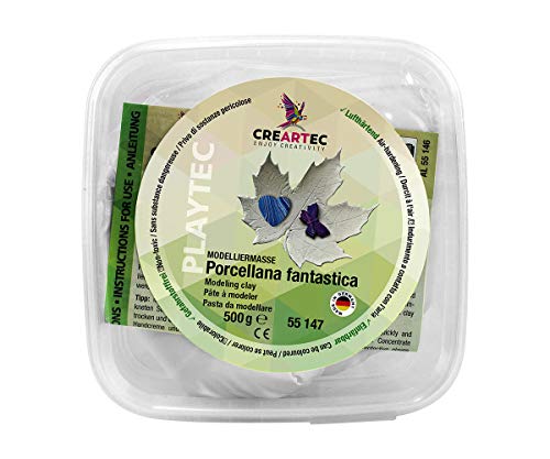 CREARTEC - Modelliermasse "Porcellana Fantastica" - Modelliercreme zur individuellen Gestaltung - schadstofffrei und lufthärtend - 500g - Made in Germany von Artidee