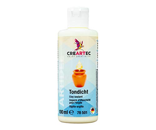 CREARTEC Tondicht - Ideal zum wasserfesten Versiegeln von Keramikoberflächen - Gebrauchsfertig - Lösungsmittelfrei - einfache Handhabung - Füllmenge: 100 ml - Made in Germany von Artidee