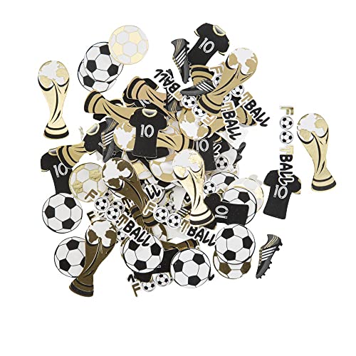 Artifetes 100 Konfetti-Karton, Weltfußball, 2,5 – 5 cm von Artifetes