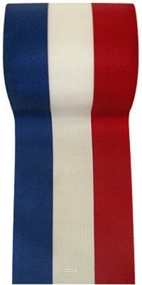 susurrus Artificielles Dekoband, französische Flagge, 66 mm breit, 25 m Rolle von susurrus