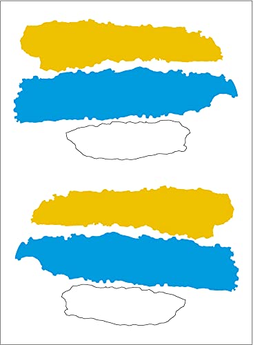 Artimagen Aufkleber, Flagge, Kanarische Inseln, 2 Stück, 65 x 40 mm/Stück von Artimagen