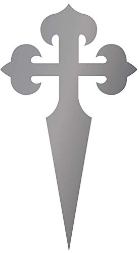 Artimagen Aufkleber Kreuz Santiago Silber 43x73 mm von Artimagen