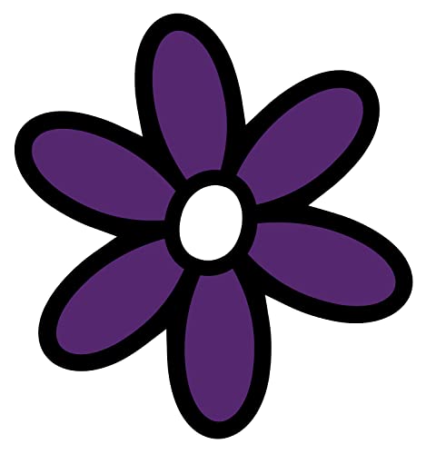 Gänseblümchen-Aufkleber, Violett, klein von Artimagen