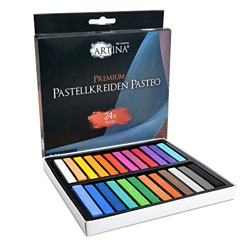 Artina 24er Pastellkreide Set Pasteo - Softpastellfarben in Studio Qualität als feine Kreide Stifte Softpastellkreide Weichpastell für die Kunst Artina 24er Pastellkreide Set Pasteo - Softpastellfarben in Studio Qualität als feine Kreide Stifte Softpastellkreide Weichpastell für die Kunst von Artina