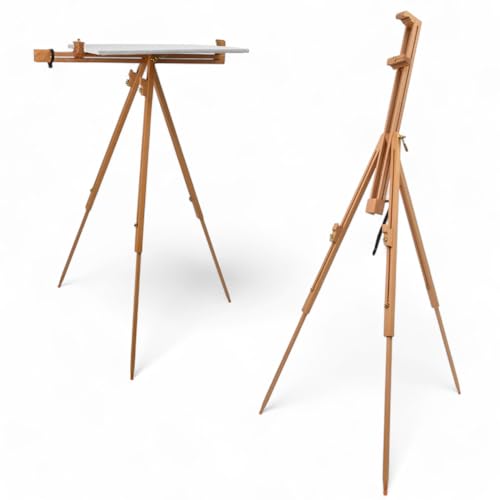 Artina Staffelei Holz für Leinwände bis 100 cm Porto – Neigungswinkel 90° div. Maltechniken Stufenlos Verstellbar – Tragbare Atelierstaffelei Feldstaffelei Buche – Dreibein Staffelei Holz klappbar Artina Staffelei Holz für Leinwände bis 100 cm Porto – Neigungswinkel 90° div. Maltechniken Stufenlos Verstellbar – Tragbare Atelierstaffelei Feldstaffelei Buche – Dreibein Staffelei Holz klappbar von Artina