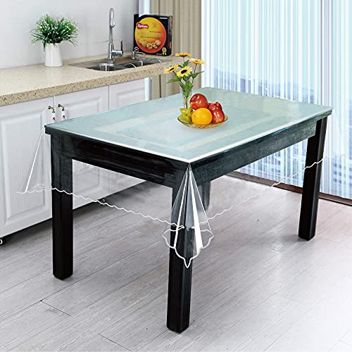 Artisan Flair Transparente Vinyl-Tischdeckenschutz, für den Innenbereich, wasserdicht, transparent, rechteckig, 152,4 x 264,2 cm Artisan Flair Transparente Vinyl-Tischdeckenschutz, für den Innenbereich, wasserdicht, transparent, rechteckig, 152,4 x 264,2 cm von Artisan Flair
