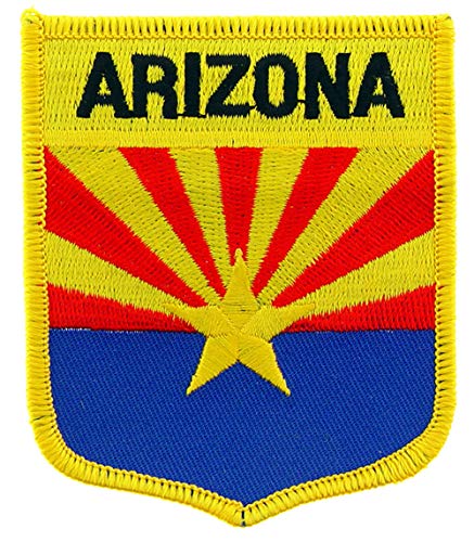 Aufnäher, bestickt, Motiv: Flagge des Bundesstaates Arizona, zum Aufbügeln Aufnäher, bestickt, Motiv: Flagge des Bundesstaates Arizona, zum Aufbügeln von Artisan Owl