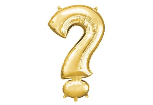 Fragezeichen, 91,4 cm Folien-Partyballon (Gold) von Artisan Owl