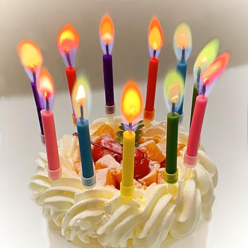 18 Stück Geburtstagskerzen mit Farbigen Flammen Kerzen Geburtstag, Sparklers Geburtstagskerze für Kuchen Magic Happy Birthday Candle für Geburtstagskerzen Kinder Erwachsene Babyparty Dekorative 18 Stück Geburtstagskerzen mit Farbigen Flammen Kerzen Geburtstag, Sparklers Geburtstagskerze für Kuchen Magic Happy Birthday Candle für Geburtstagskerzen Kinder Erwachsene Babyparty Dekorative von Artisoul