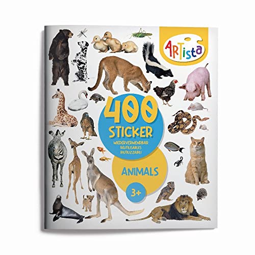 Artista 9315128 Stickerbuch Tiere, 400 naturgetreue Sticker, wiederverwendbar, für Erwachsene und Kinder ab 3 Jahren Artista 9315128 Stickerbuch Tiere, 400 naturgetreue Sticker, wiederverwendbar, für Erwachsene und Kinder ab 3 Jahren von ARTISTA