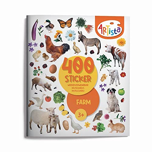 Artista 9315131 Stickerbuch Bauernhof, 400 naturgetreue Sticker, wiederverwendbar, für Erwachsene und Kinder ab 3 Jahren Artista 9315131 Stickerbuch Bauernhof, 400 naturgetreue Sticker, wiederverwendbar, für Erwachsene und Kinder ab 3 Jahren von ARTISTA
