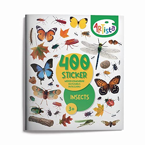 Artista 9315132 Stickerbuch Insekten, 400 naturgetreue Sticker, wiederverwendbar, für Erwachsene und Kinder ab 3 Jahren Artista 9315132 Stickerbuch Insekten, 400 naturgetreue Sticker, wiederverwendbar, für Erwachsene und Kinder ab 3 Jahren von ARTISTA