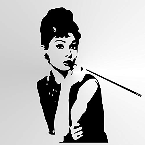 Audrey Hepburn Wiederverwendbare Schablone Große Größen Wanddekoration Moderne Schauspielerin Film/Audrey (Mylar Wiederverwendbare Schablone, XS Größe - 50 x 70 cm, 50 x 70 cm) von Artistic Sponge