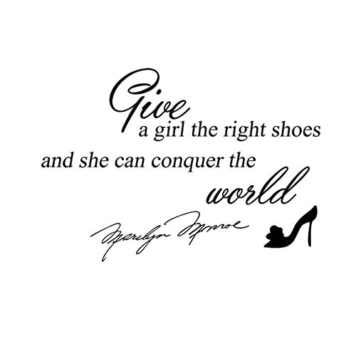 Marilyn Monroe Schablone "Give a Girl Right Shoes", wiederverwendbar, A3 / A4 / A5, Mylar, wiederverwendbare Schablone, A3 size - 297 x 420 mm, 11.7 x 16.5 in von Artistic Sponge