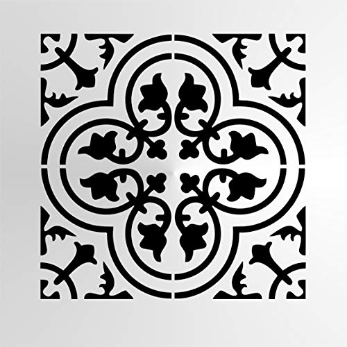 Marokkanisches Ornament, wiederverwendbare Schablone, A3, A4, A5 & größere Größen, Dekoration, Kunst, Shabby-Chic/Marokko6 (wiederverwendbares Mylar, 40 x 40 cm, 38,9 x 38,9 cm) von Artistic Sponge