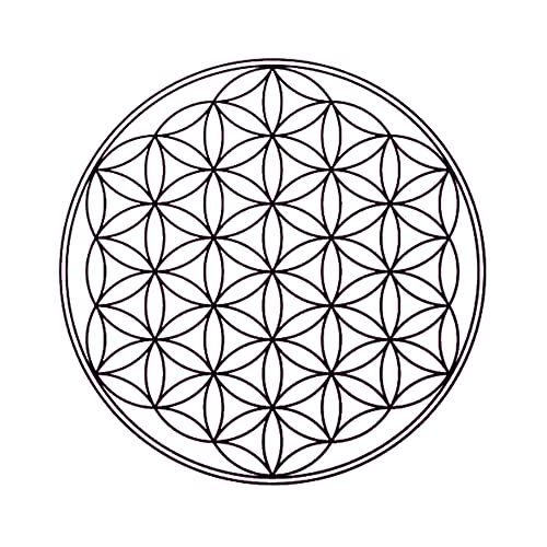Metatron wiederverwendbare Schablone "Blume des Lebens", A3, A4, A5 und größere Größen, Wanddekor/FOL (wiederverwendbare PVC-Schablone, A5-Größe – 148 x 210 mm) von Artistic Sponge