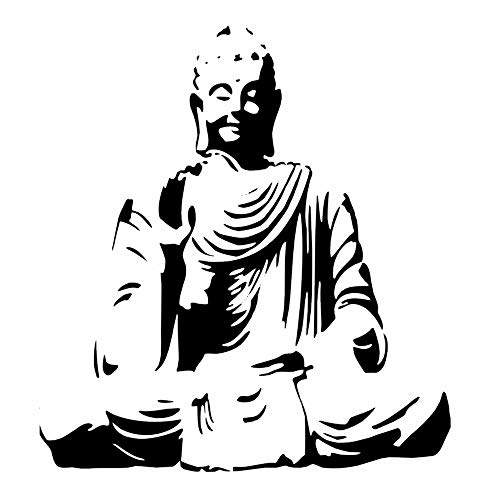 Sitting Buddha Budda Wiederverwendbare Schablone A3 A4 A5 & größere Größen Oriental Travel / N90 (PVC wiederverwendbare Schablone, XL-Größe - 200 x 280 cm) von Artistic Sponge