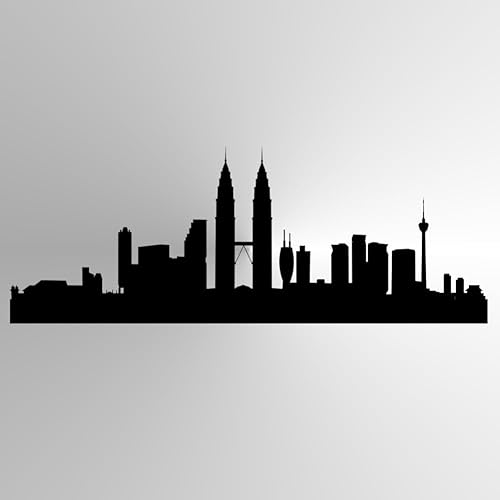 Wiederverwendbare Schablone "City Panorama", A3, A4, A5 und größere Größen, moderner Stil/P17 (wiederverwendbare PVC-Schablone, A5-Größe – 148 x 210 mm, 14,7 x 21,1 cm) von Artistic Sponge