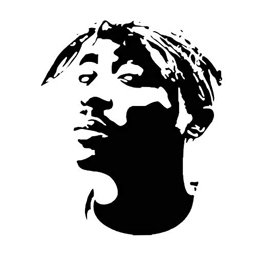 Tupac Face wiederverwendbare Schablone A3 A4 A5 & größere Größen moderner Musikstil/Tupac (wiederverwendbare PVC-Schablone, A5-Größe – 148 x 210 mm, 14,7 x 21,1 cm) von Artistic Sponge