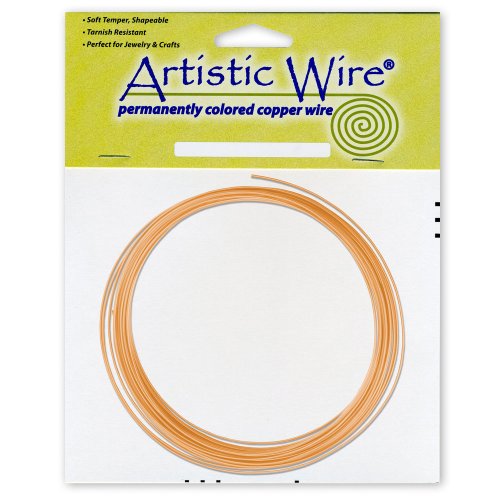Artistic Wire 14 Gauge / 1.6 mm Basteldraht aus blankem Kupfer, 10 ft / 3.1 m von Artistic Wire