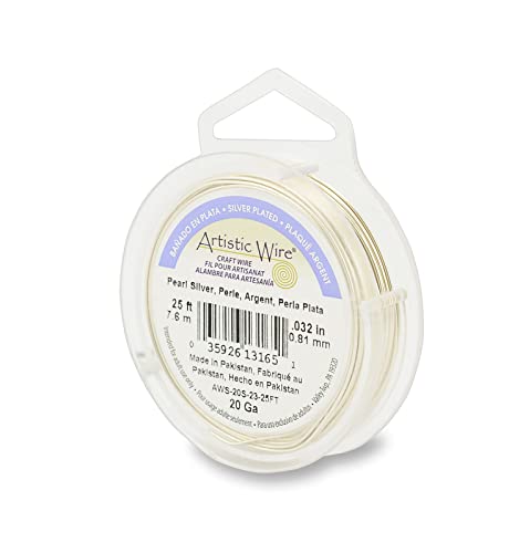 Artistic Wire 20 Gauge Silver Plated Jewelry Making Wire, 25', Pearl by Artistic Wire Artistic Wire 20 Gauge Silver Plated Jewelry Making Wire, 25', Pearl by Artistic Wire von Artistic Wire