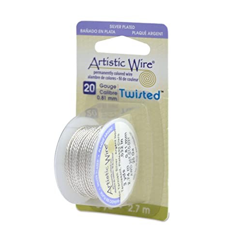 Artistic Wire 20S Gauge Twist, Round, Tarnish Resistant Silver, 3-Yard by Artistic Wire Artistic Wire 20S Gauge Twist, Round, Tarnish Resistant Silver, 3-Yard by Artistic Wire von Beadalon
