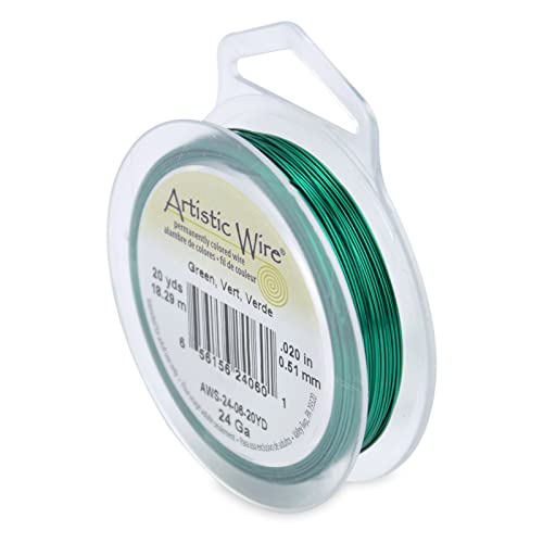 Artistic Wire 24 Gauge / .51 mm Anlaufbeständiger, Farbiger Kupfer-Basteldraht, Grün, 20 yd Artistic Wire 24 Gauge / .51 mm Anlaufbeständiger, Farbiger Kupfer-Basteldraht, Grün, 20 yd von Artistic Wire