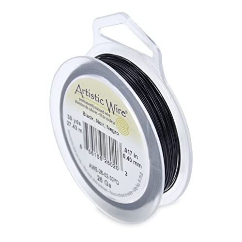 Artistic Wire 26 Gauge / .41 mm Anlaufbeständiger, farbiger Kupfer-Basteldraht, Schwarz, 30 yd / 27.4 m, 90 Artistic Wire 26 Gauge / .41 mm Anlaufbeständiger, farbiger Kupfer-Basteldraht, Schwarz, 30 yd / 27.4 m, 90 von Artistic Wire