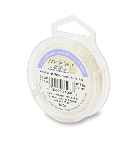Artistic Wire 26 Gauge Silver Plated Jewelry Making Wire, 30 yd, Pearl by Artistic Wire Artistic Wire 26 Gauge Silver Plated Jewelry Making Wire, 30 yd, Pearl by Artistic Wire von Artistic Wire
