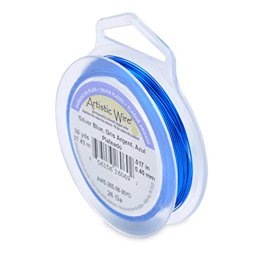 Artistic Wire 26-Gauge Silver Plated Silver Blue Wire, 30-Yards by Beadalon Artistic Wire 26-Gauge Silver Plated Silver Blue Wire, 30-Yards by Beadalon von Artistic Wire